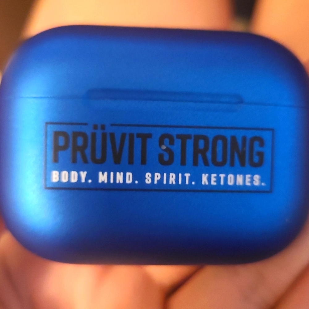 Pruvit branded airpods